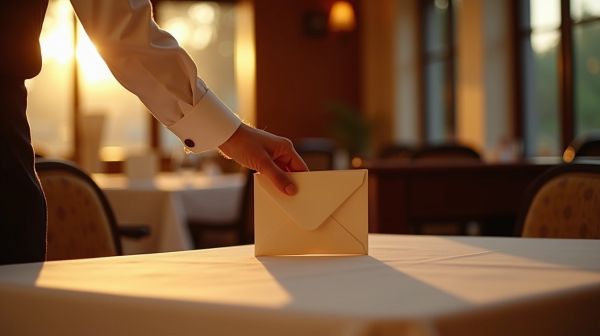 Protocole de pourboire lors d'une première visite : la surprise